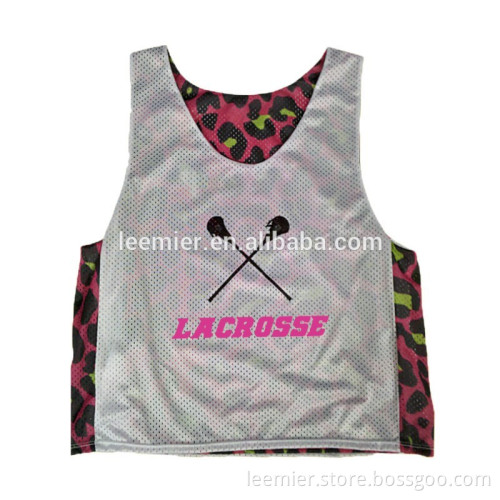 Kid's custom fashion desgin printing mesh fabric lacrosse singlet